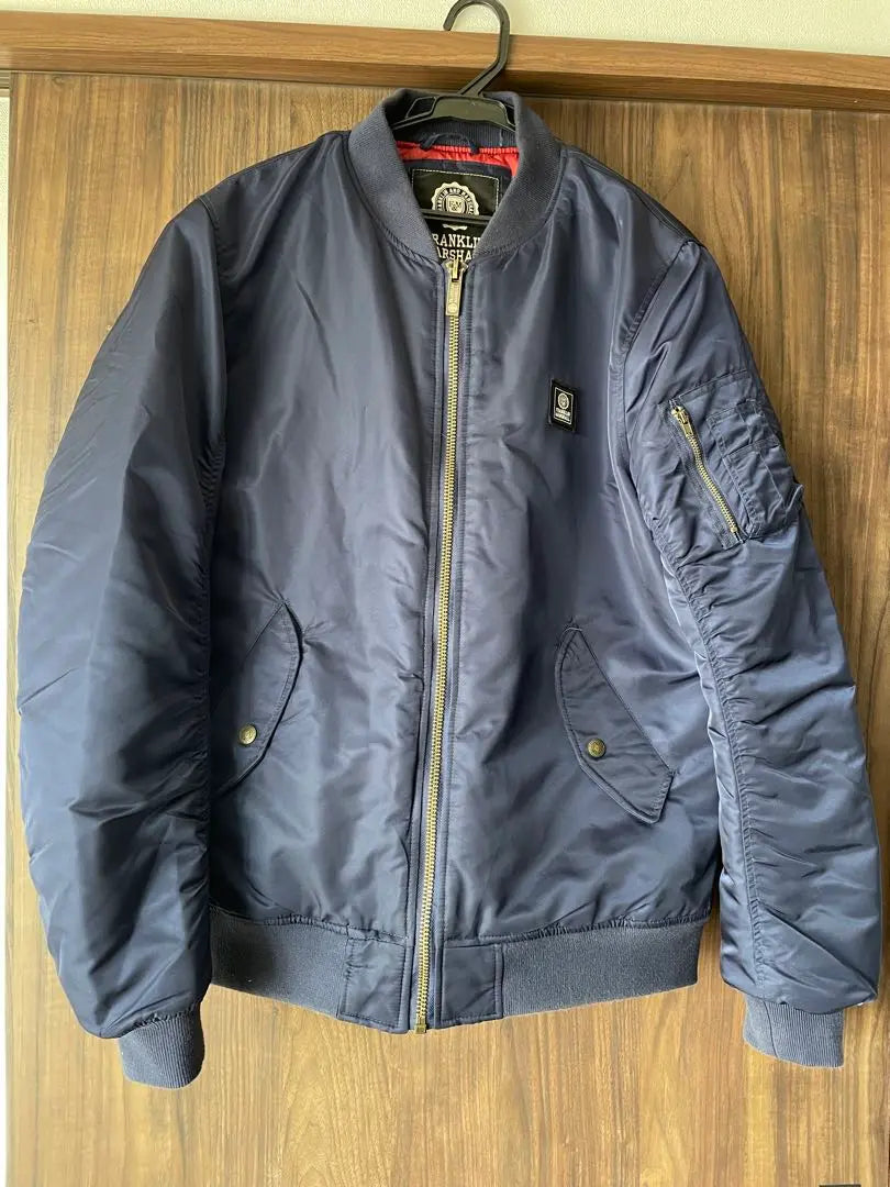 ★Buen estado★Chaqueta FRANKLIN MARSHALL MA-1 M Azul marino