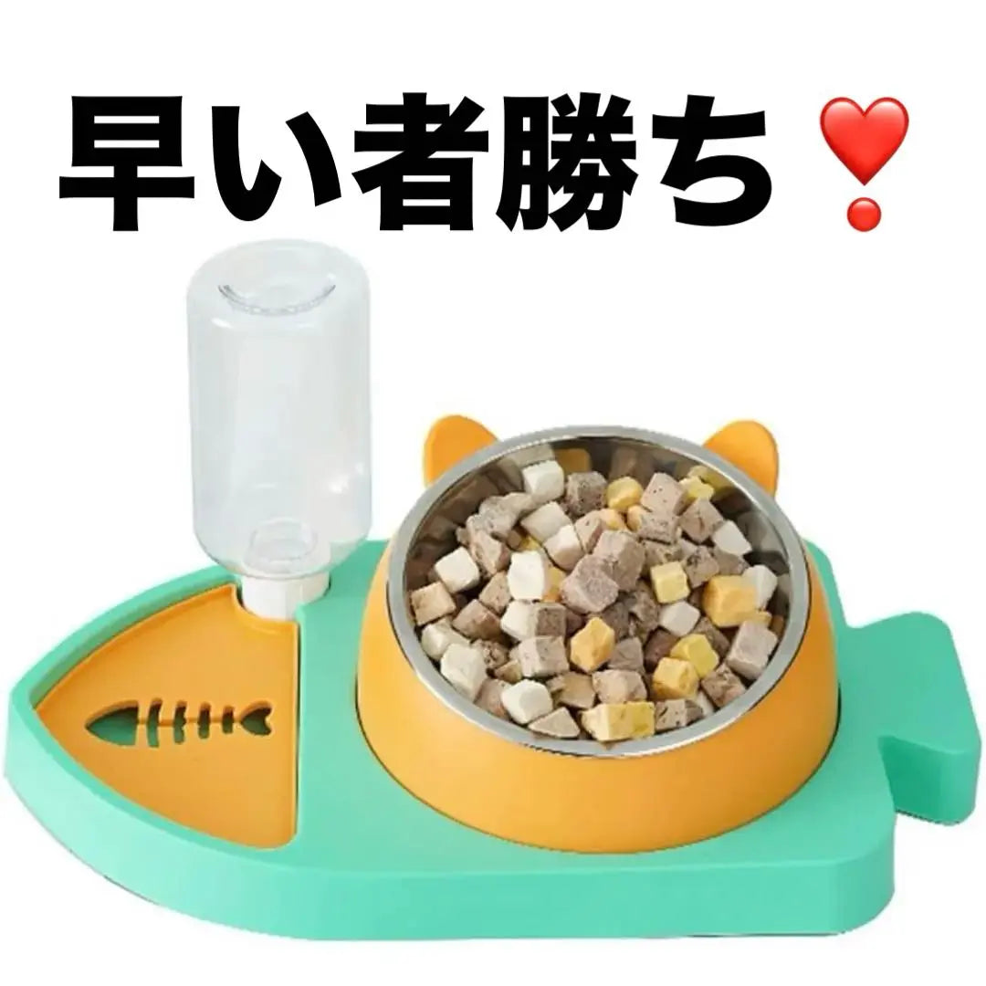 Pet food bowl, cat, dog, tableware, water dispenser, prevents premature eating, easy to eat, easy to clean