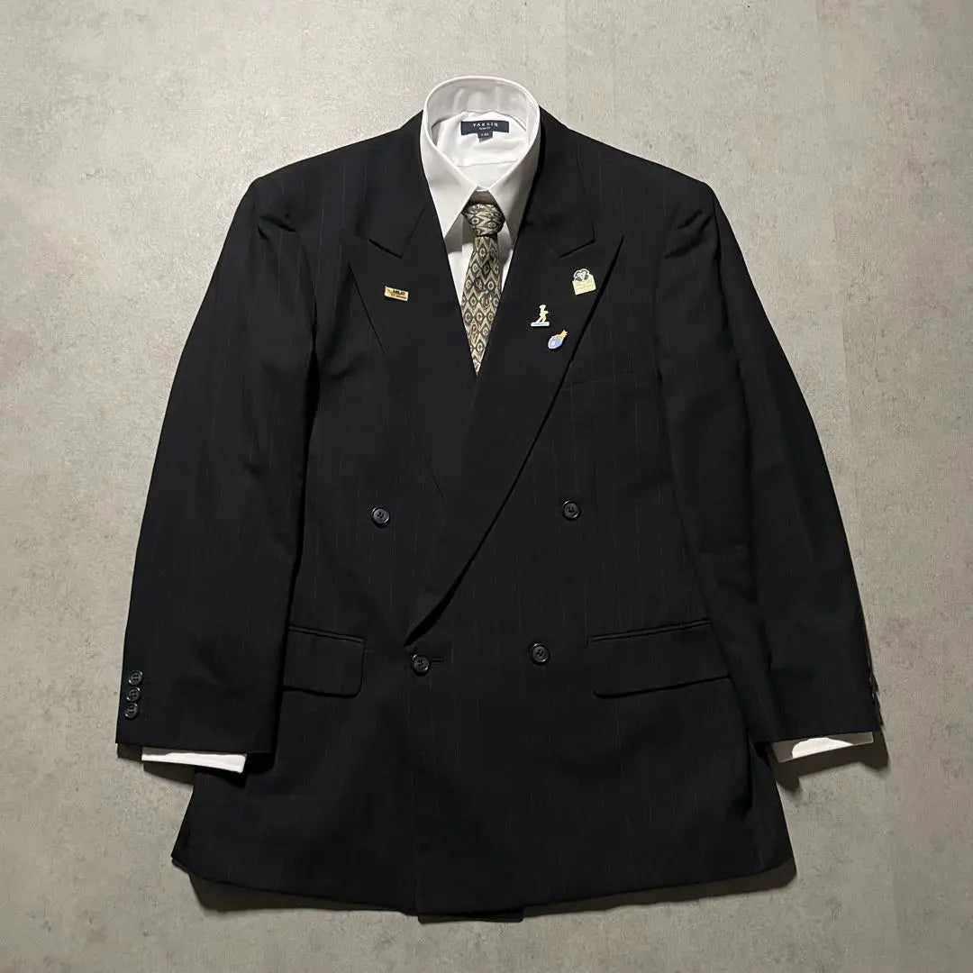 Custom [vintage] Setup Double Suit Casual Black