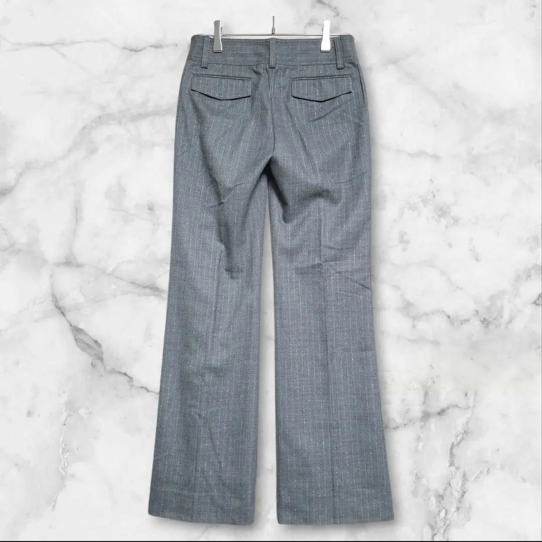 [Bosch] Women's Pants, Slacks, Glitter Thread, Stripe, 32, Gray