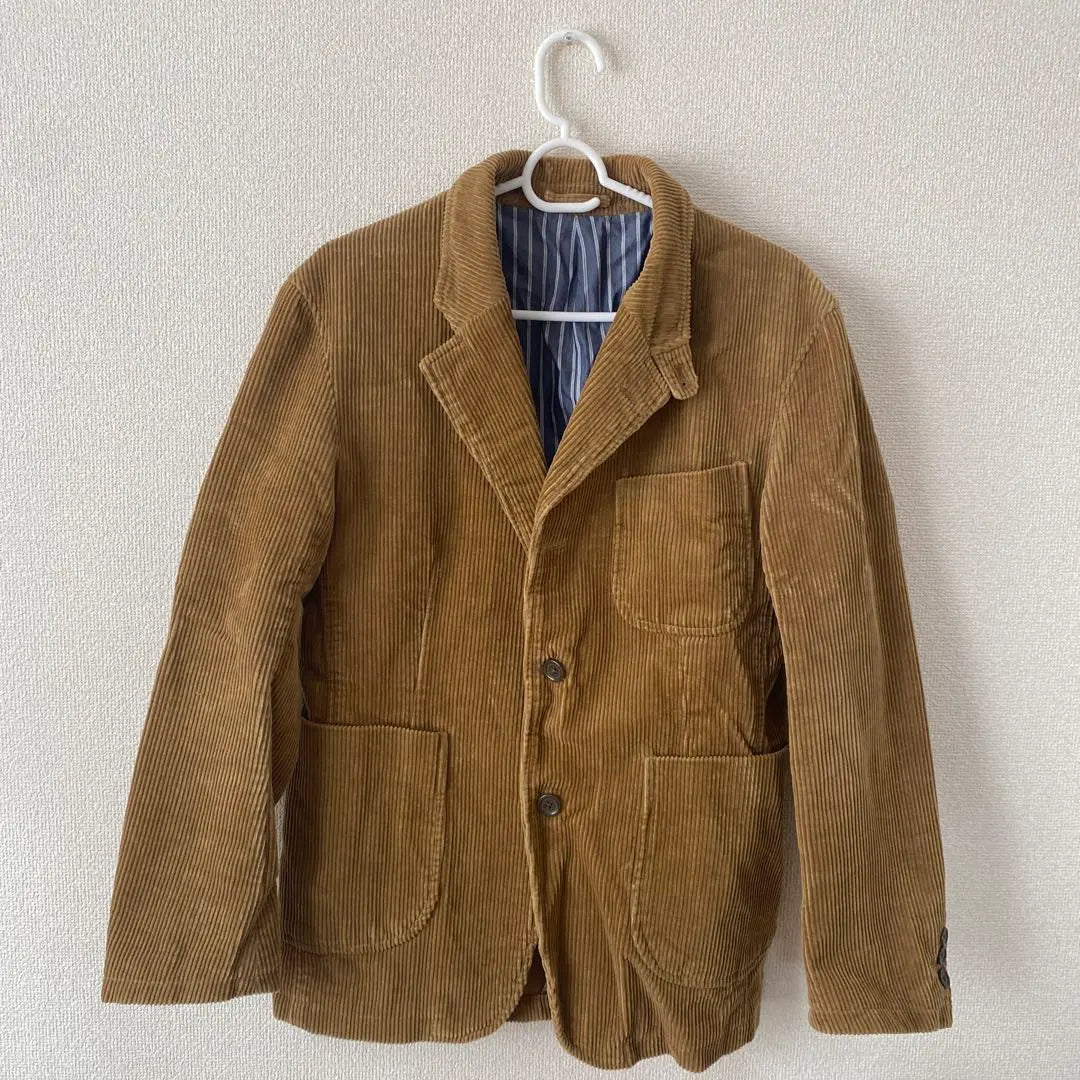 Brown corduroy tailored jacket