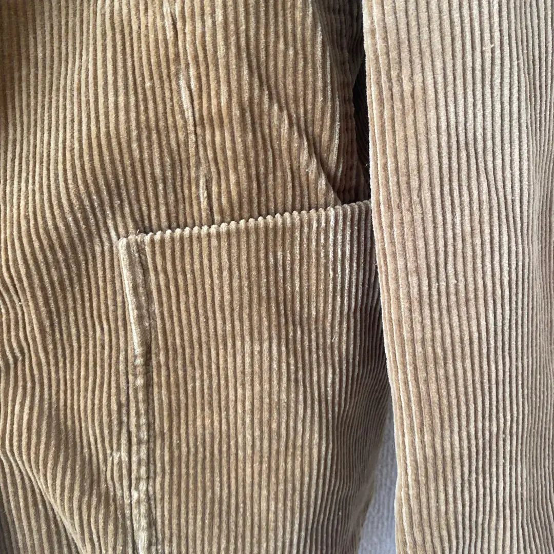 Brown corduroy tailored jacket