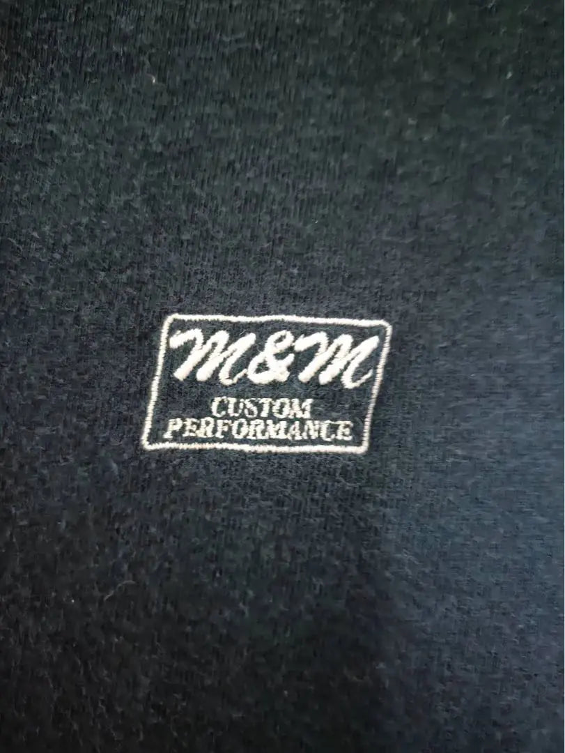 [M] M & M CustomPerformance T -shirt Chest embroidery _ Black | 【M】m&m customperformance Tシャツ 胸刺繍_黒