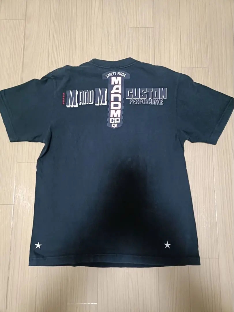 [M] Camiseta M&amp;M CustomPerformance Bordado en el pecho _ Negro | 【M】m&amp;m rendimiento personalizado Tシャツ 胸刺繍_黒