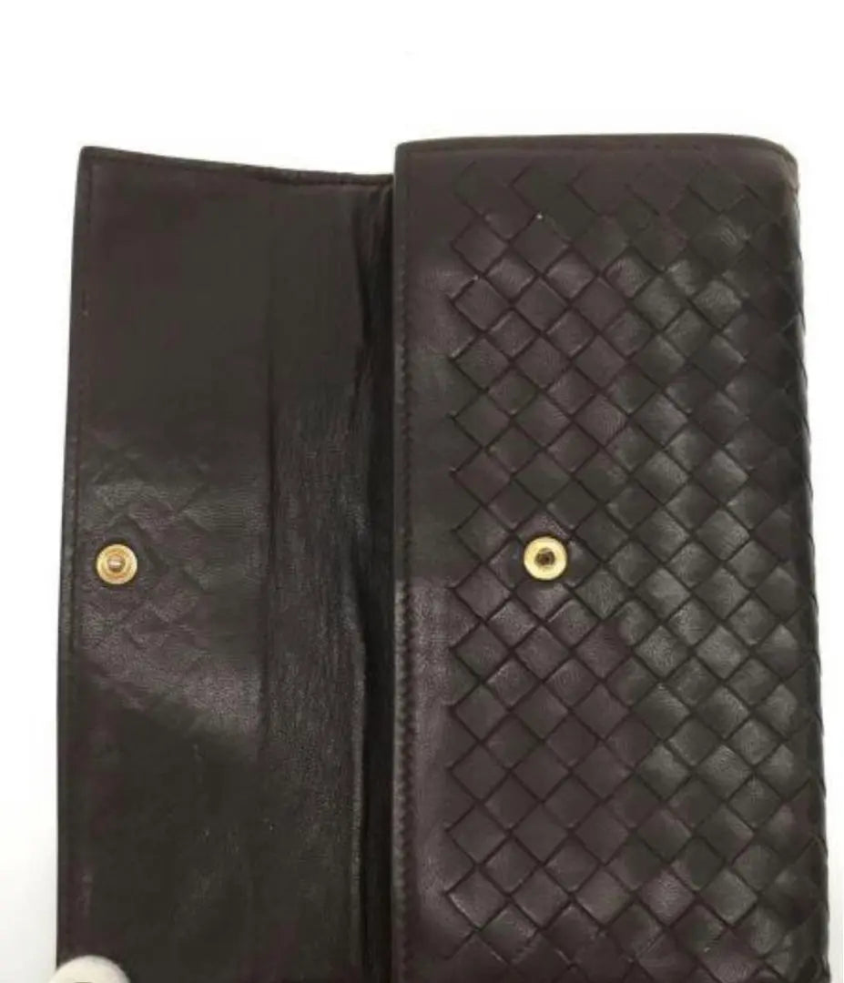 ✨BOTTEGA VENETA Long Wallet Brown Leather ✨