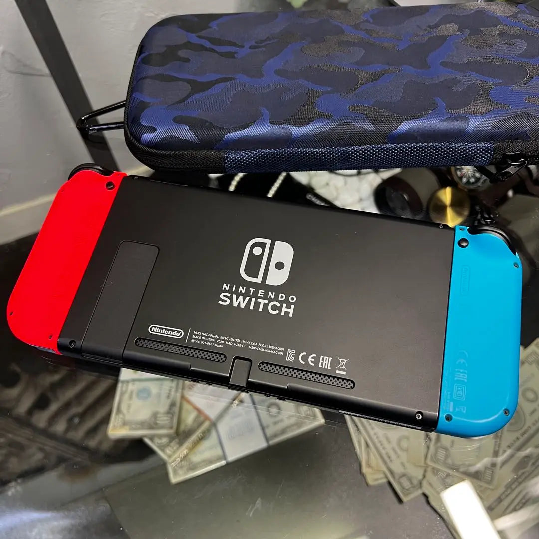 Nintendo Switch Blue/Red Body Carrying Case included