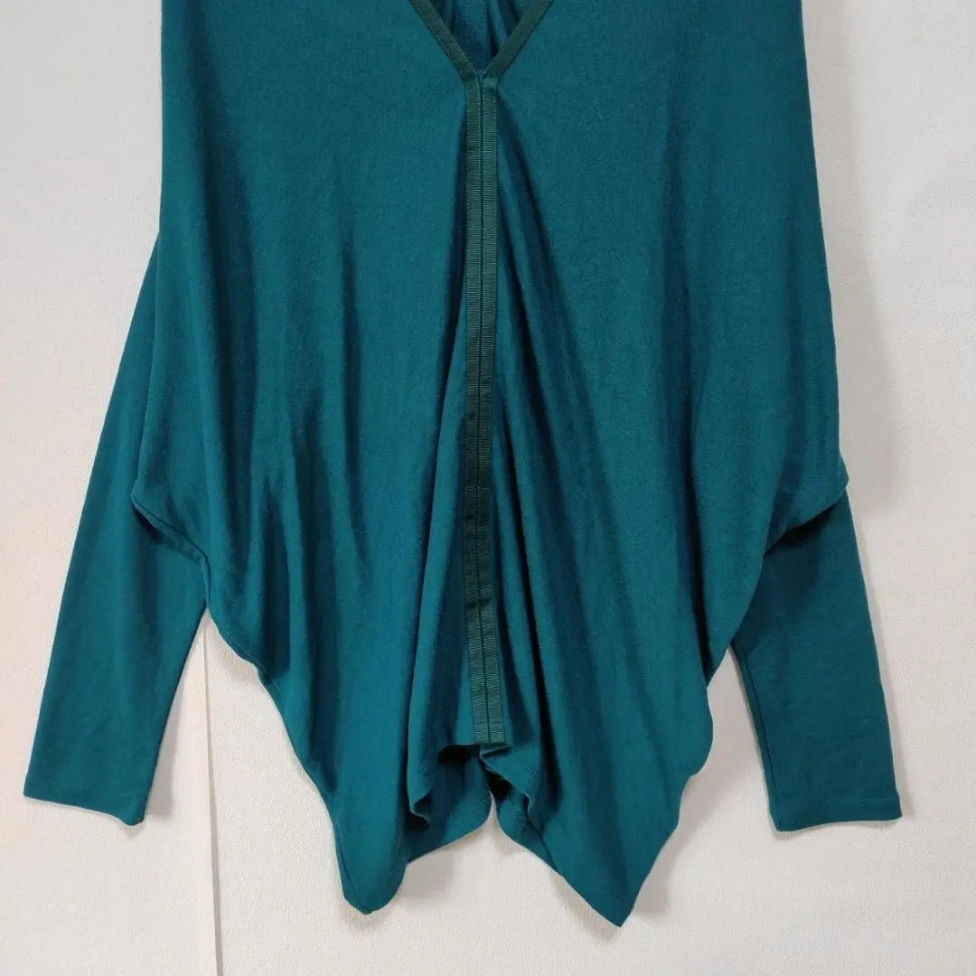 Titein the Store Cut and Sew Loose, Loose, Turquoise Blue, Long Sleeve