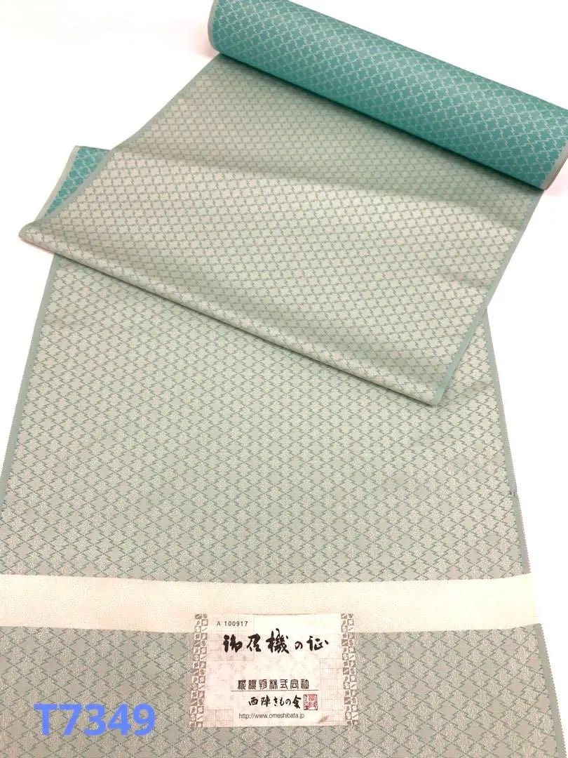 Oshoki no Takumi Nishijin Orimono Koji Textile Co., Ltd. Matsukawa Hishi 40.5cm wide pure silk cloth