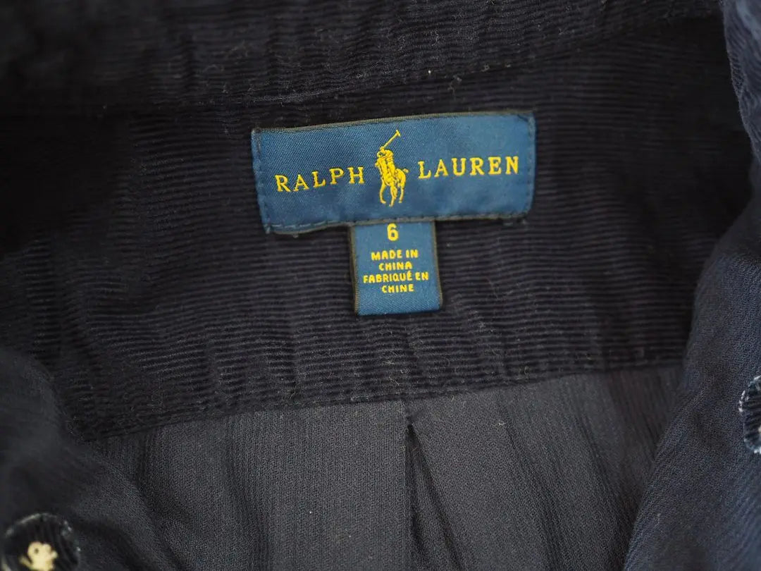 A la venta hasta el 15 de febrero Camisa de terciopelo Ralph Lauren 6 años