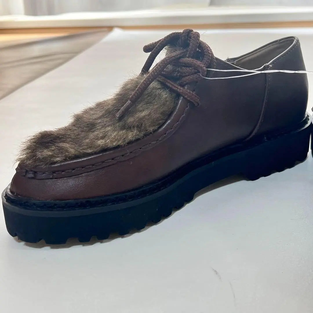 Mocasín de mujer [Perky] marrón nuevo y sin usar de 24,5 cm