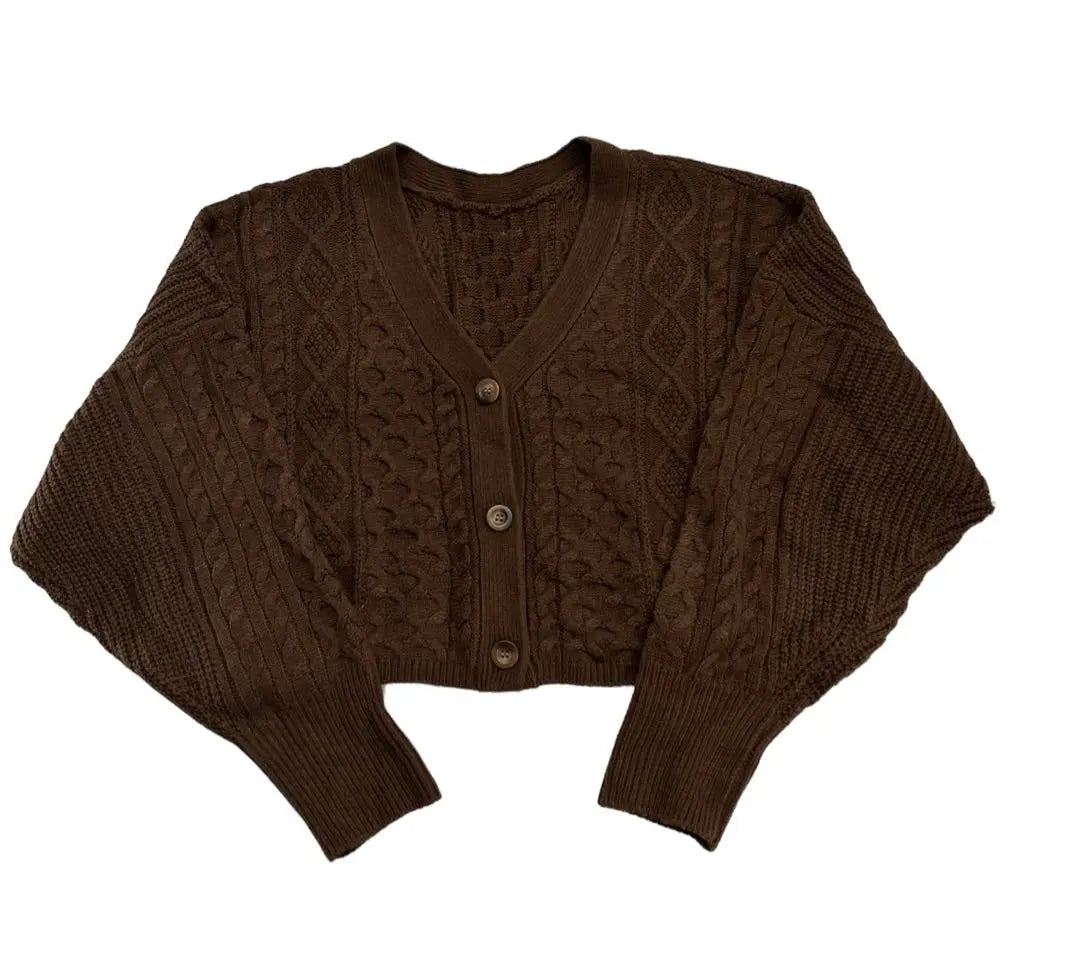 URBANITY UB Cardigan Knit Brown Brown Haori Ladies | URBANITY UB カーディガン　ニット　茶色　ブラウン　羽織り　レディース