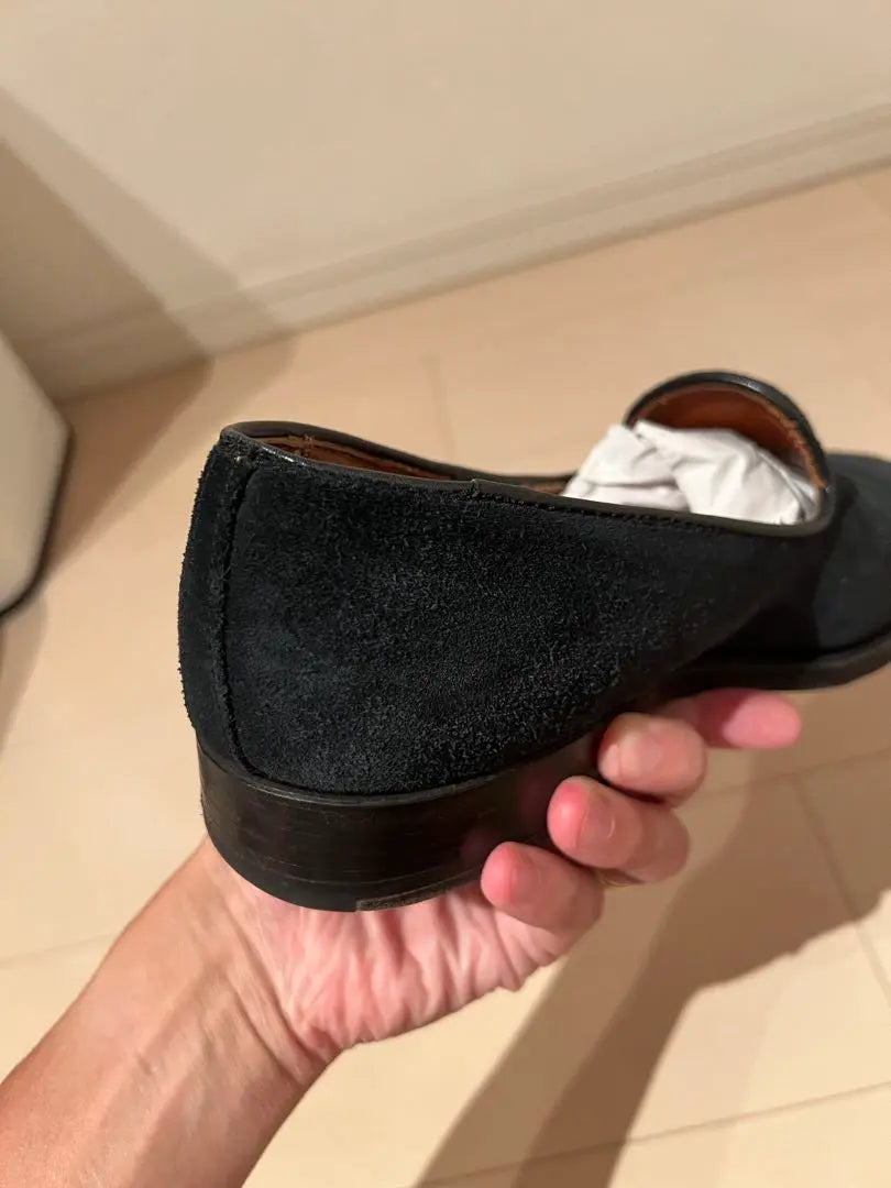 [Good condition] Alden Suede Vamp Loafers Dark Navy