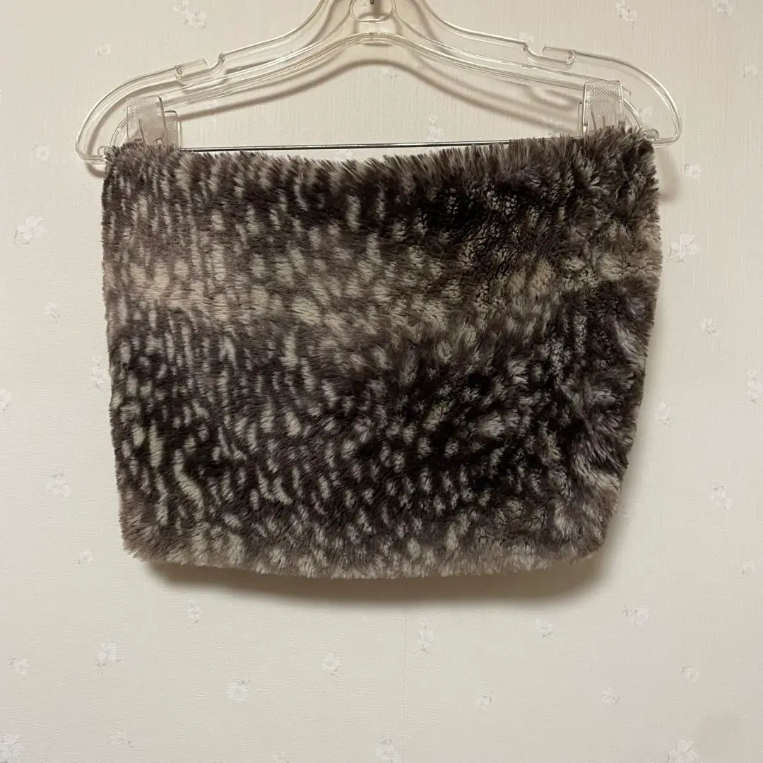 Belleza AzulbymousSy Azur Leopard Fake Far Snude | 美品 AZULbymoussy アズール レオパード フェイクファー スヌード