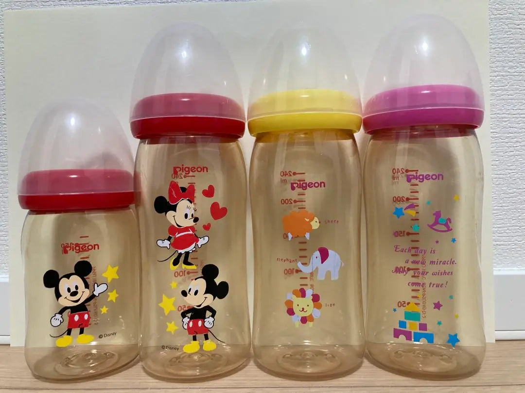 Pigeon Baby Bottle Breast Milk Feeling Mickey Minnie