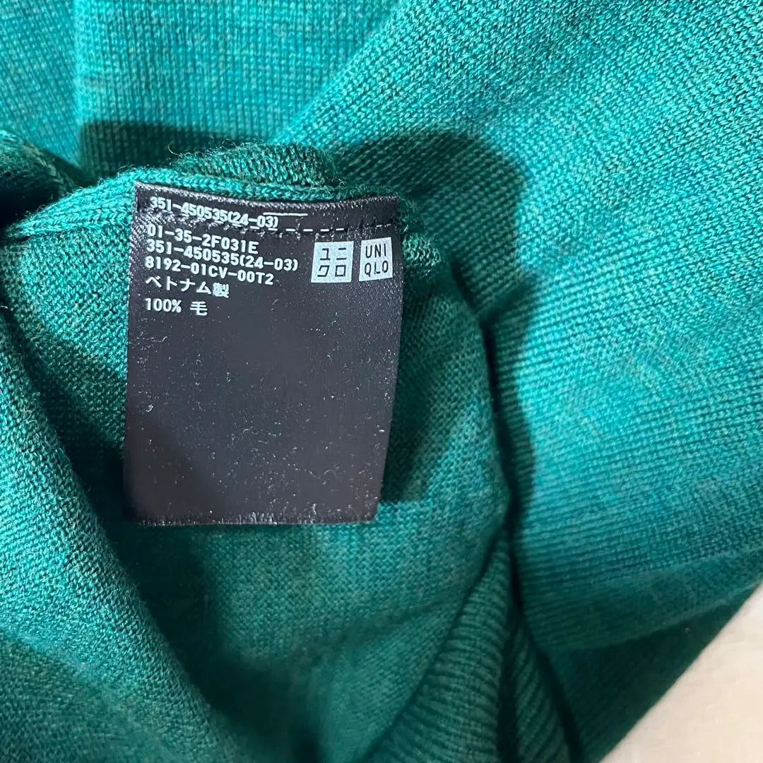 ♥UNIQLO♥ Suéter de cuello redondo de merino Uniqlo (M) 100 % lana