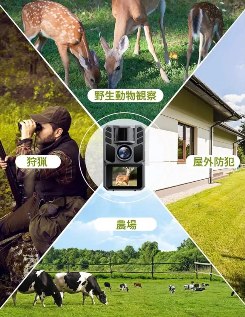 ✨ Great deal✨Trail camera solar wildlife surveillance camera security camera infrared camera