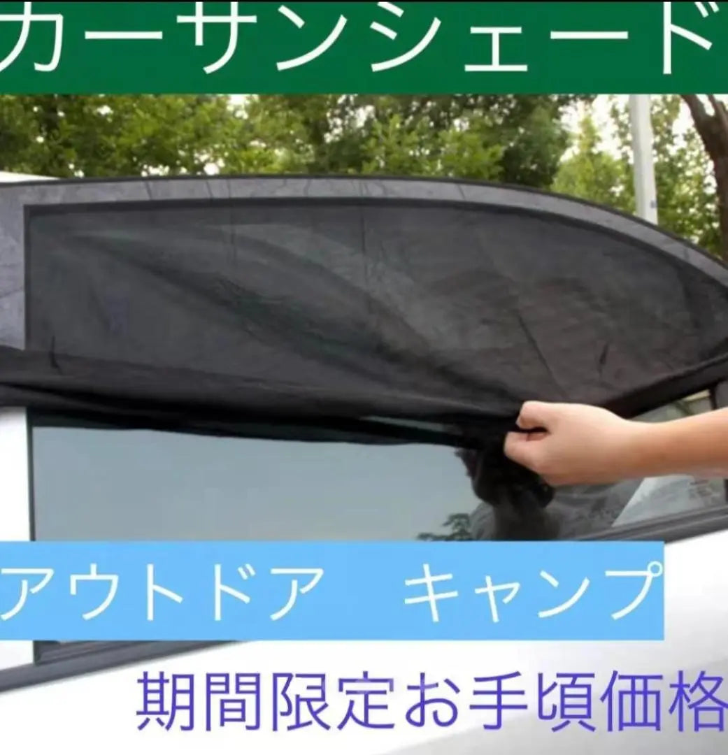 Car Sleeping Doors for Cars, Shading Sunshade, 2 Pieces, Insect Repellent, Sunshade, Rear