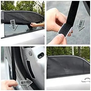 Car Sleeping Doors for Cars, Shading Sunshade, 2 Pieces, Insect Repellent, Sunshade, Rear