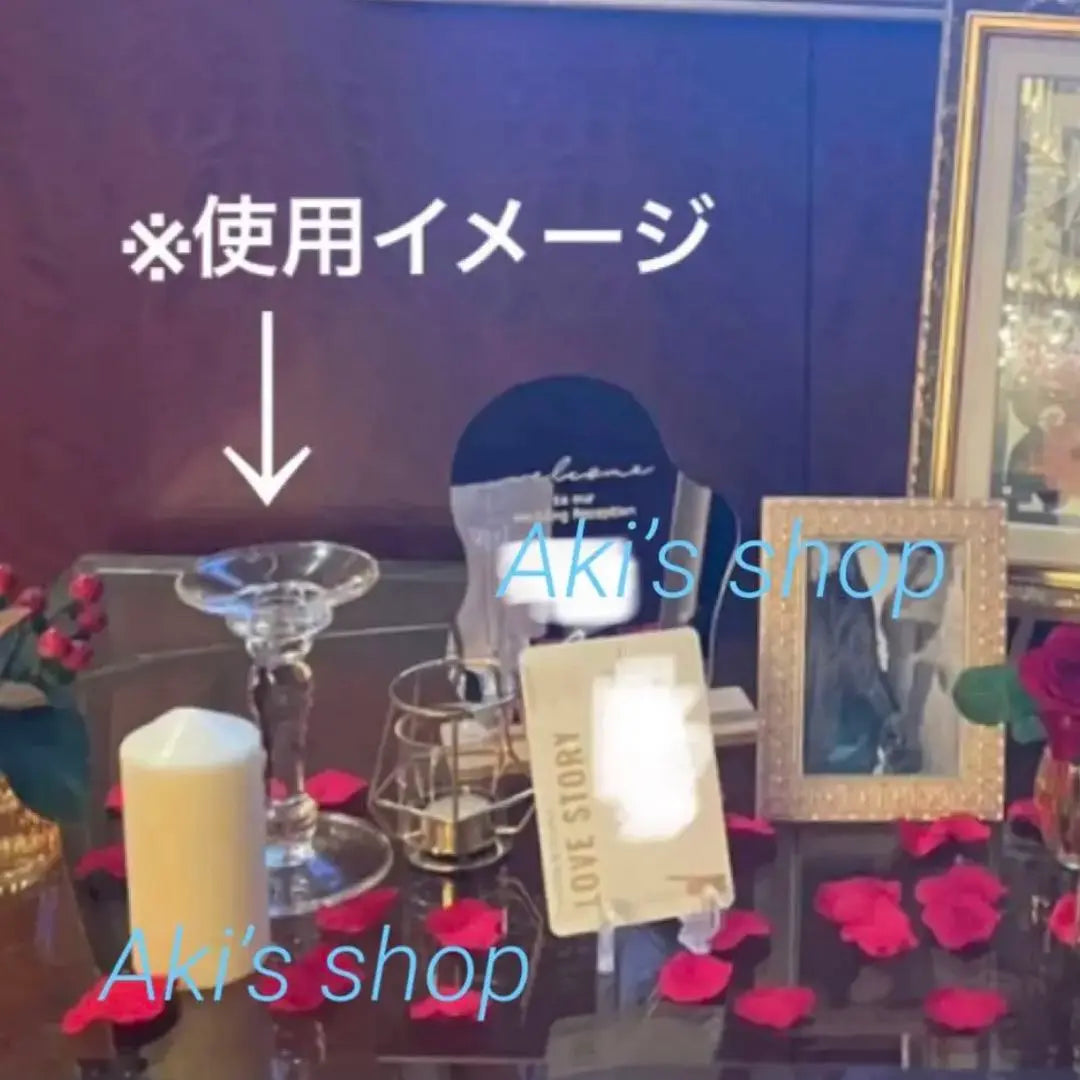 [Good condition] Wedding welcome space, candle stand, transparent, interior, stylish