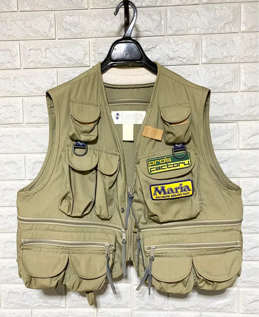 708 ■columbia ■outdoor /Fishing/Fishing vest/Beige L