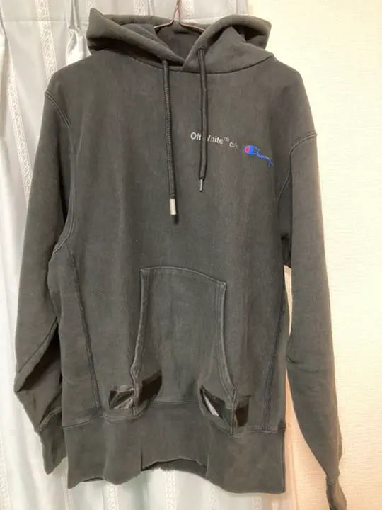 Off-white x Champion collaboration hoodie