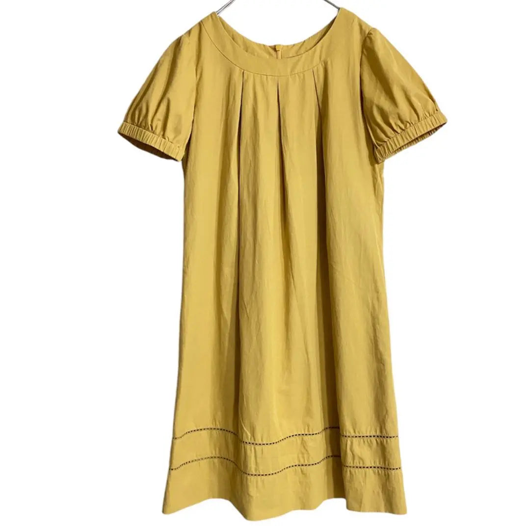 Superb condition, natural beauty basic tunic dress, pleated M | 極美品 ナチュラルビューティーベーシック チュニック ワンピース プリーツ M