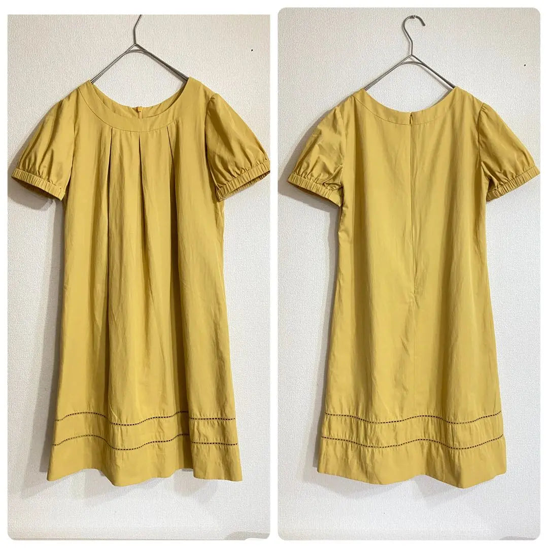 Excelente estado, vestido túnica básico de belleza natural, plisado M | 極美品 ナチュラルビューティーベーシック チュニック ワンピース プリーツ M