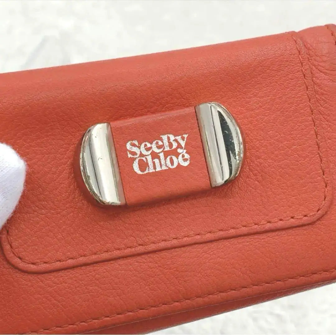 Estuche para llaves rojo SeeByChloe de 6 filas