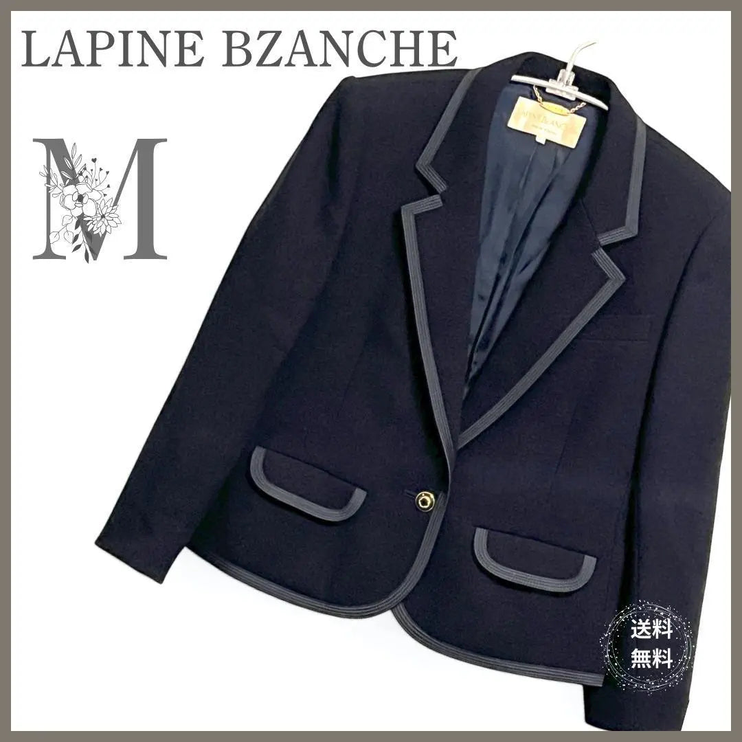 ★Good condition★LAPINE BLANCHE Tailored Jacket Wool Black