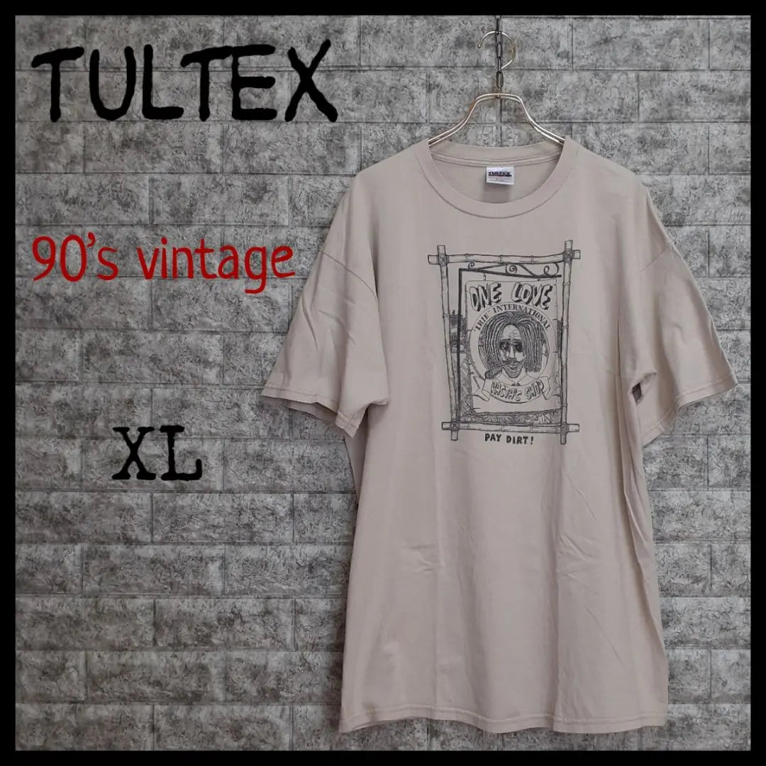 Camiseta 《Lare Print》 vintage años 90! 《México》 [TULTEX] / XL