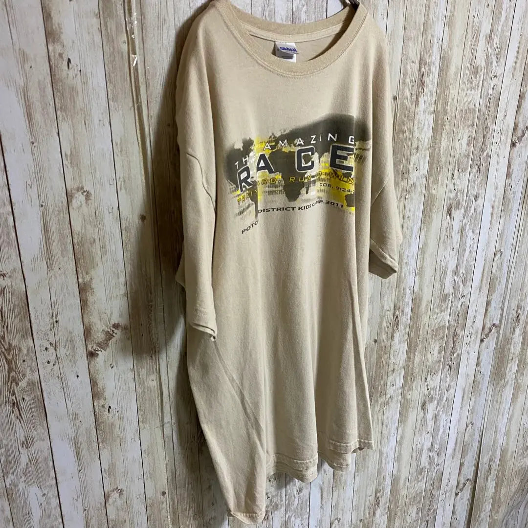 [C66] GILDAN CAMP2011 Design Logo Tee Beige