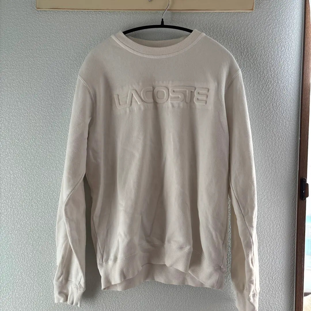 Lacoste White Sweatshirt US S size