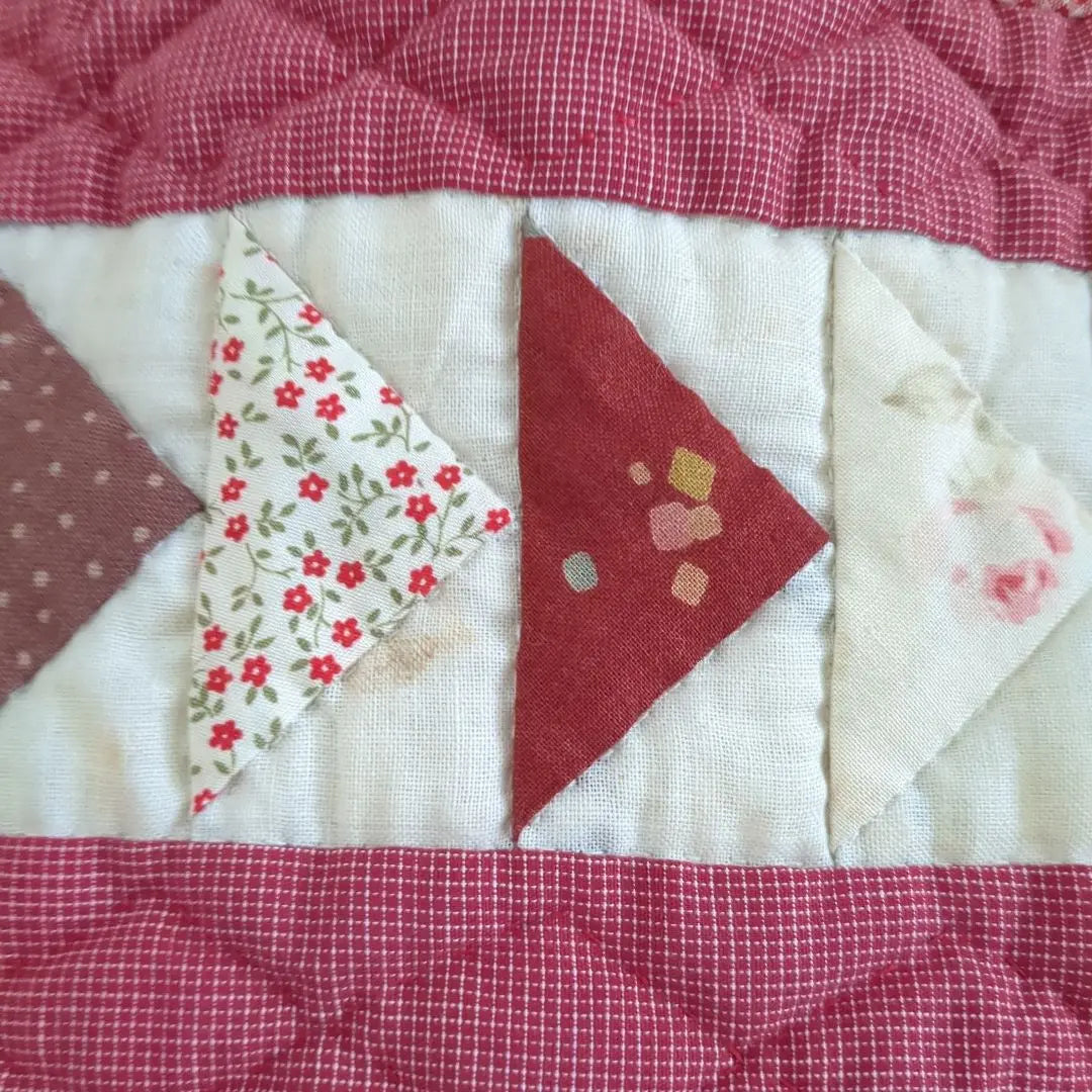 Handmade patchwork quilt tapestry