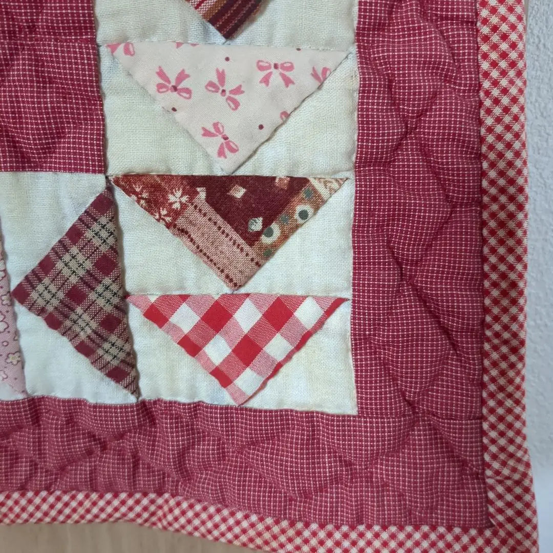 Handmade patchwork quilt tapestry