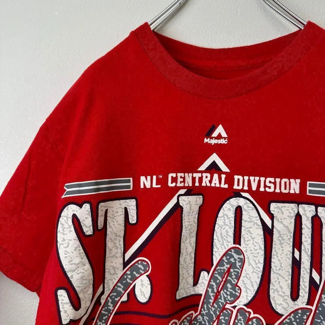 Majestic St. Louis Cardinals - Camiseta de manga corta para hombre, color rojo