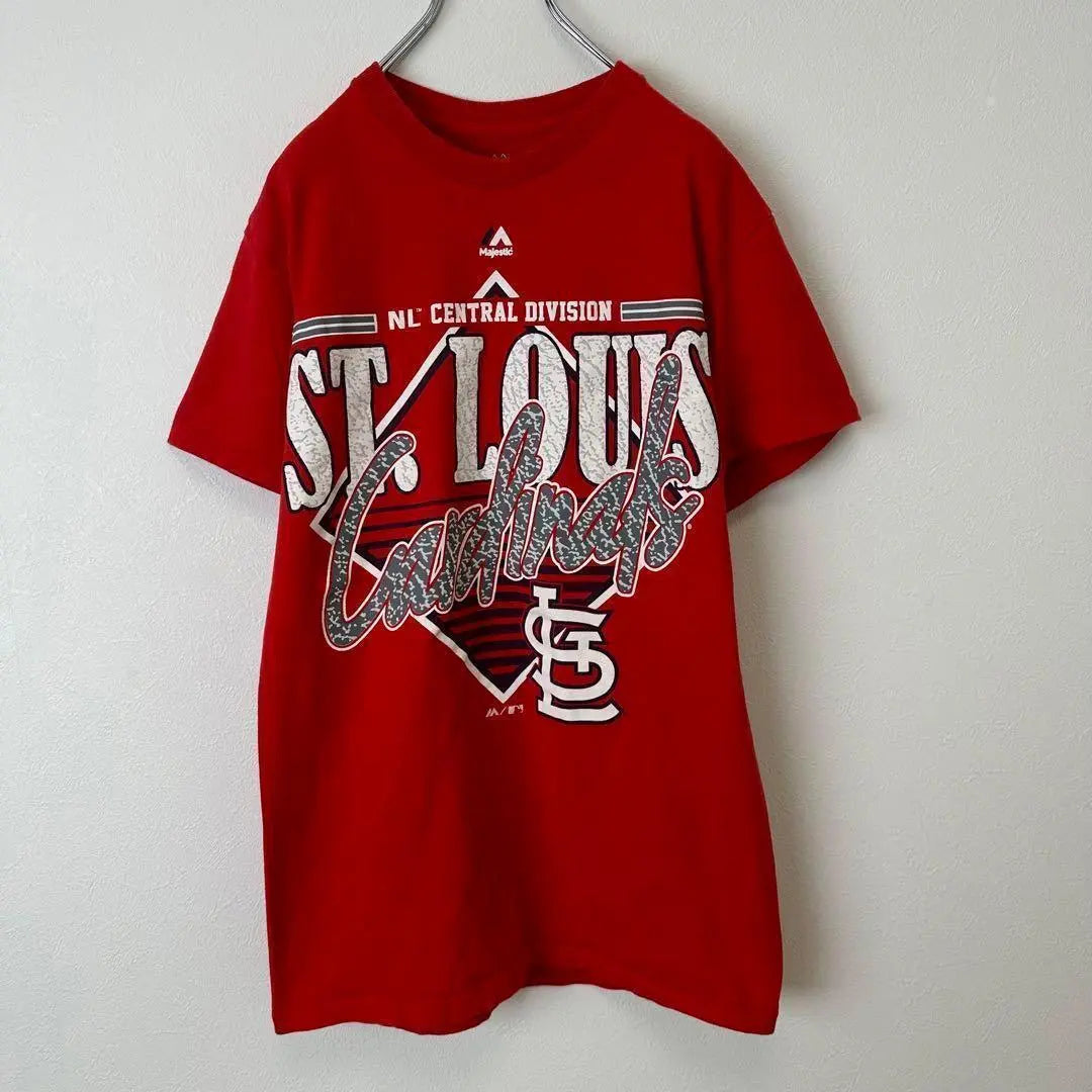 Majestic St. Louis Cardinals - Camiseta de manga corta para hombre, color rojo