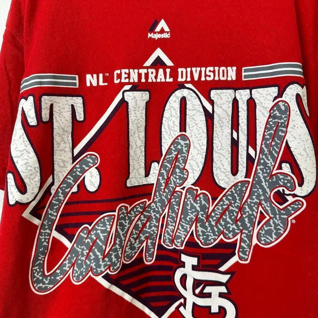 Majestic St. Louis Cardinals - Camiseta de manga corta para hombre, color rojo