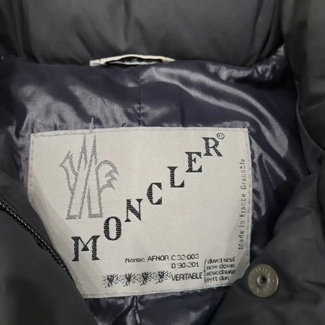 Moncler MONCLER Black Down Jacket Hoodie Coat