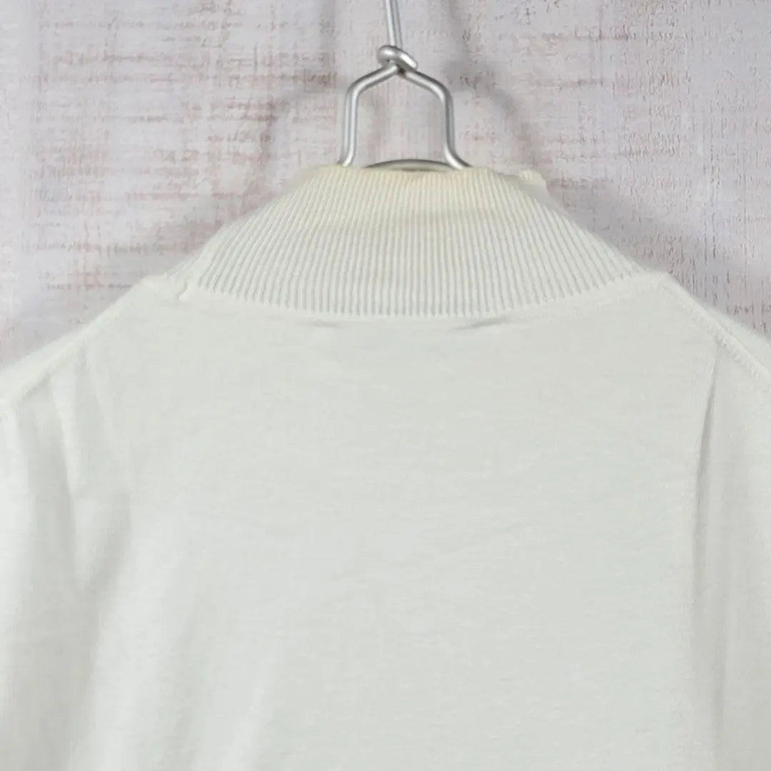 Aquascutum [S] Short sleeve cotton knit mellow neck mellow renown