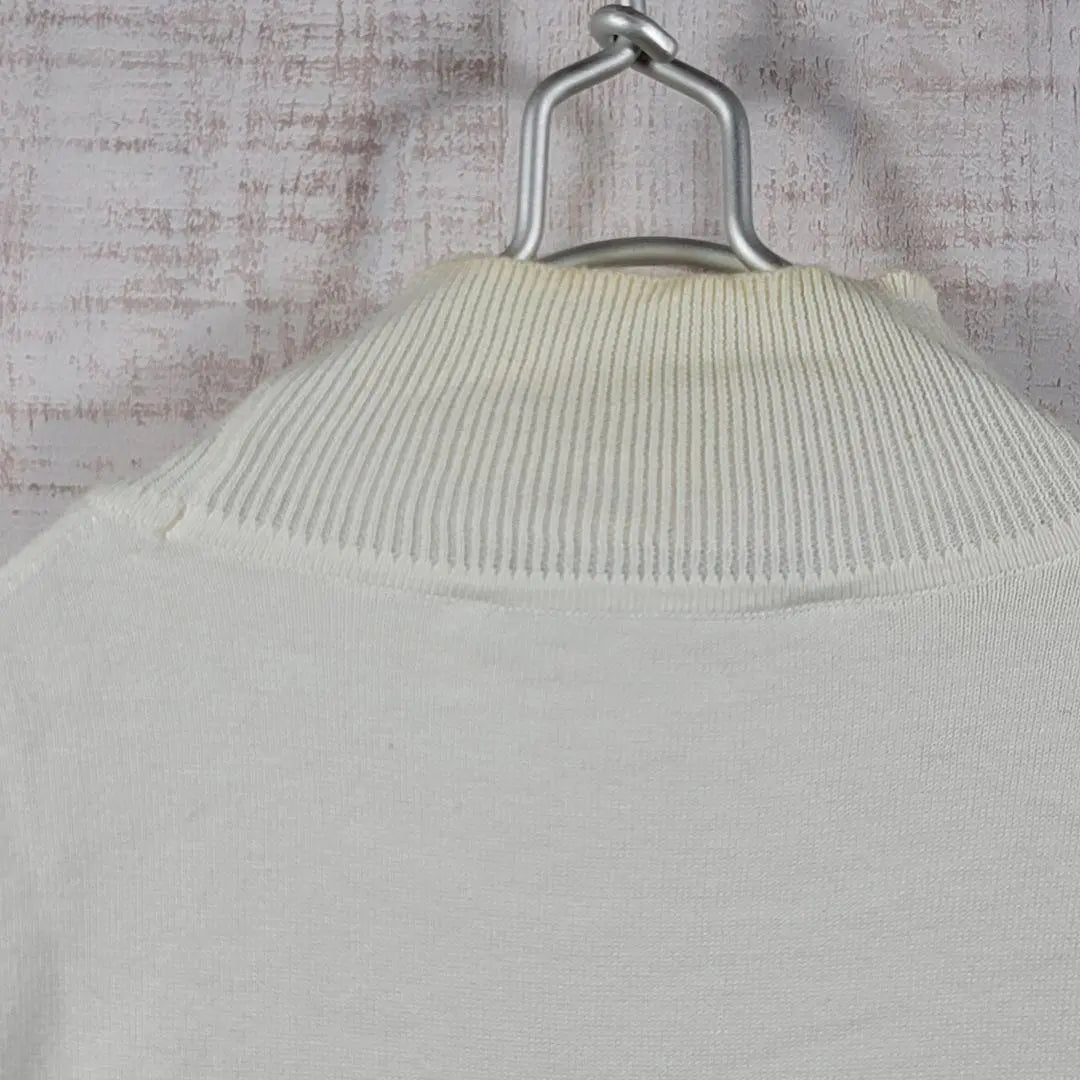 Aquascutum [S] Short sleeve cotton knit mellow neck mellow renown