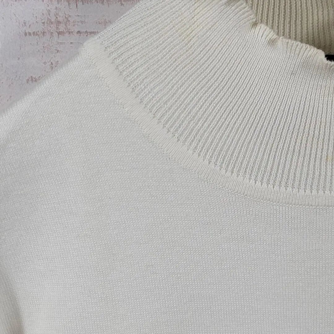 Aquascutum [S] Short sleeve cotton knit mellow neck mellow renown