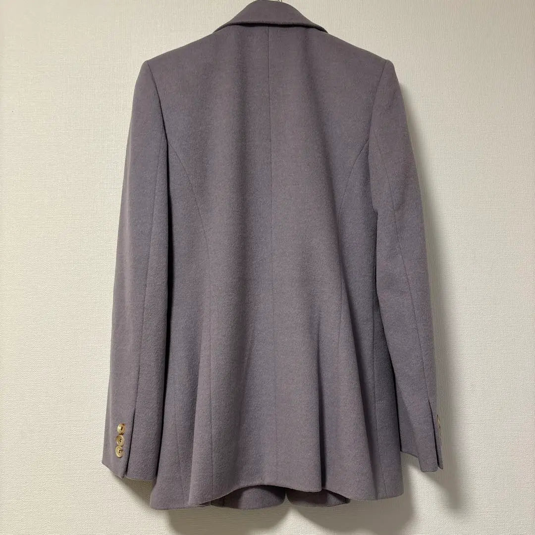 CELINE Jacket Court Wool Cashmere Angola Lavender Color S