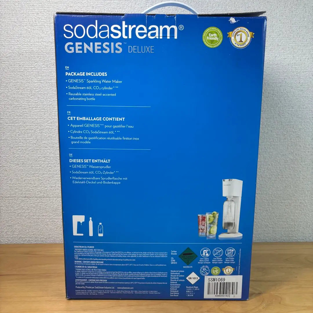 Soda Stream Genesis Deluxe V2, color blanco, completamente nuevo y sin usar