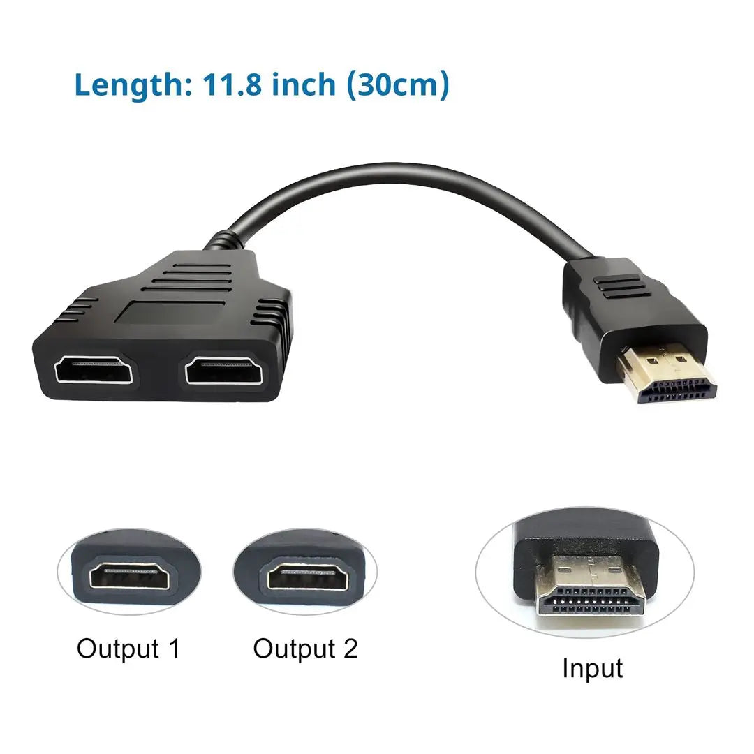 Cable HDMI 1080P macho-doble HDMI hembra multimedia