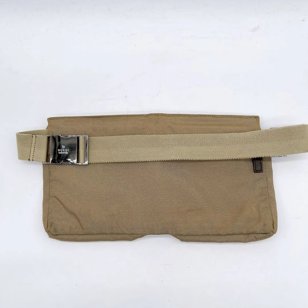 [GUCCI] Body bag Waist bag Canvas Leather Beige Brown