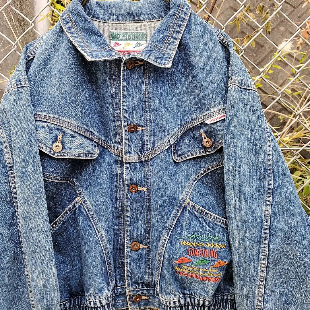 Something SOMETHING denim jacket G-jacket vintage vintage clothing