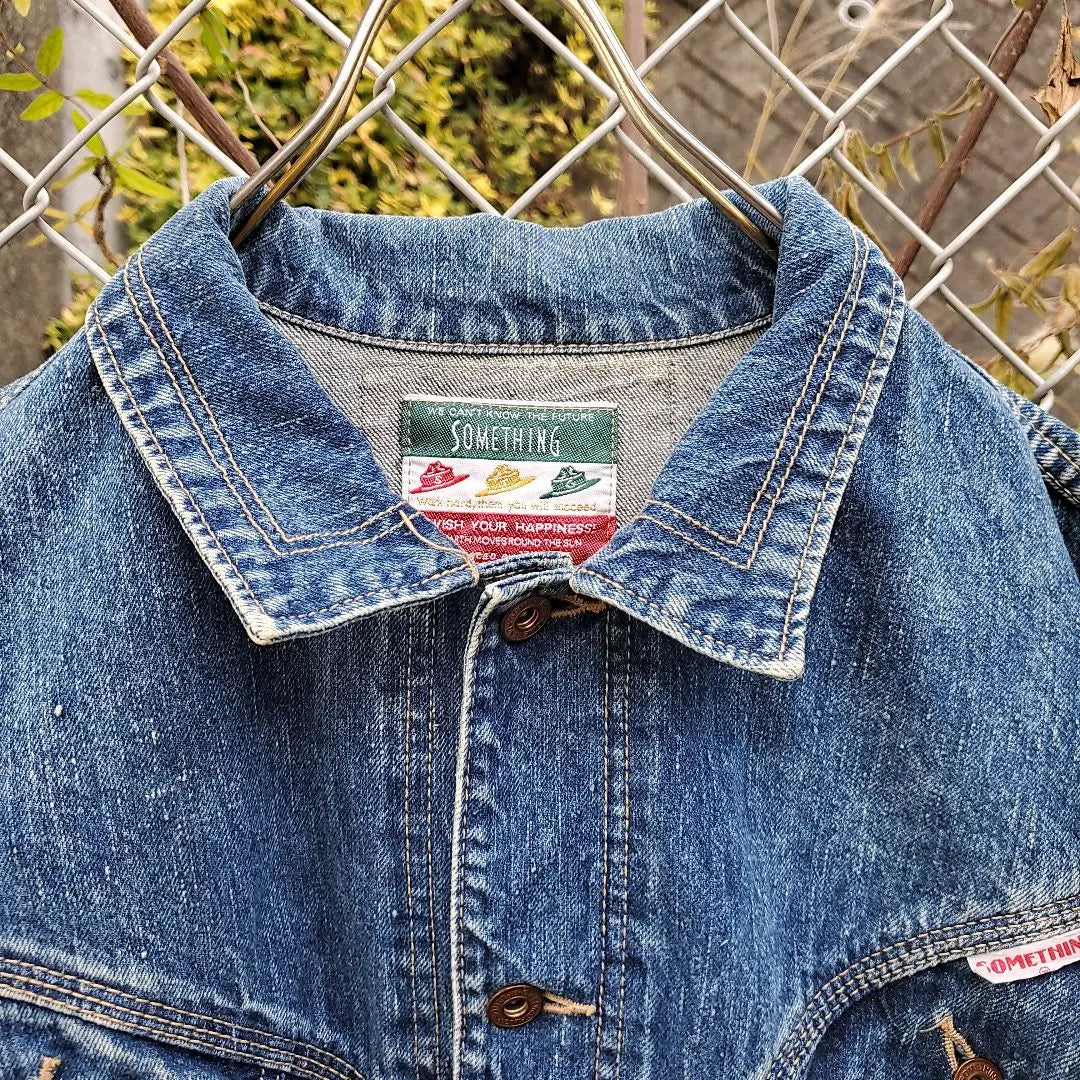 Something SOMETHING denim jacket G-jacket vintage vintage clothing