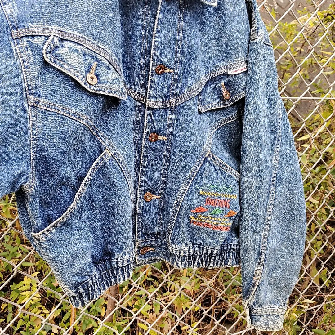 Something SOMETHING denim jacket G-jacket vintage vintage clothing