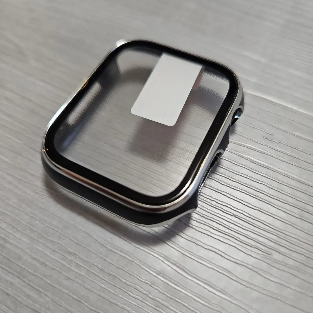 Funda protectora para Apple Watch de 41 mm, fácil de instalar, color negro y plateado