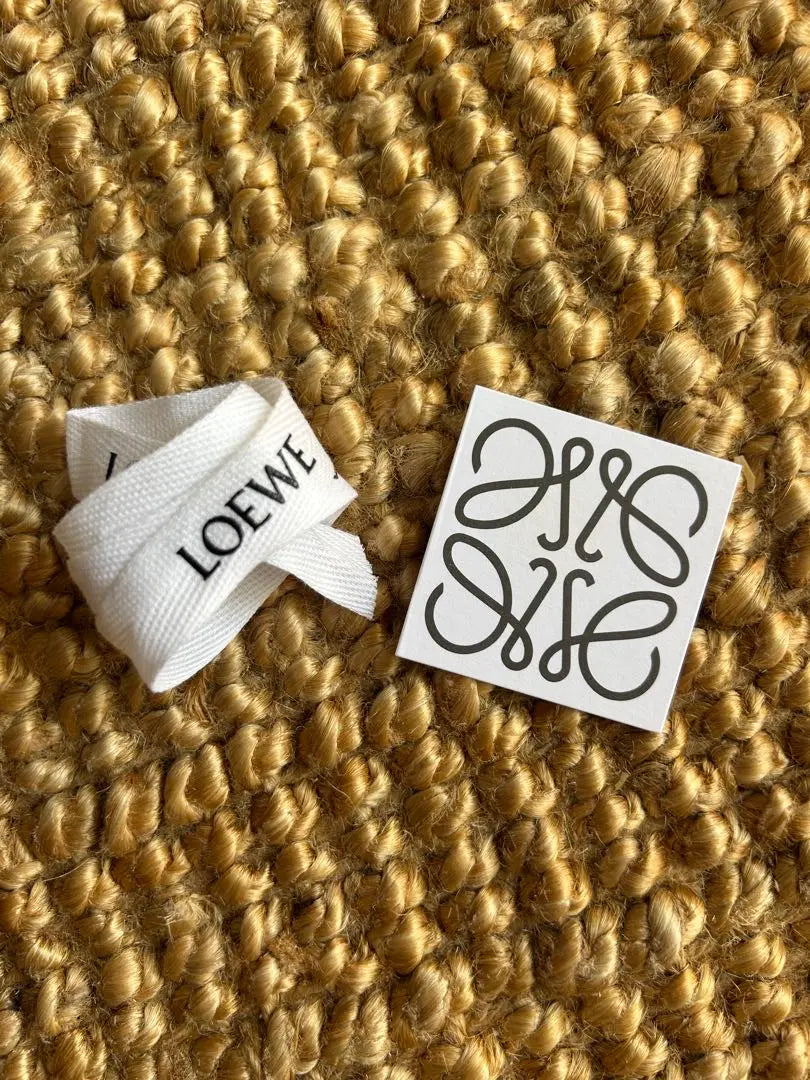 LOEWE ribbon and logo tag set